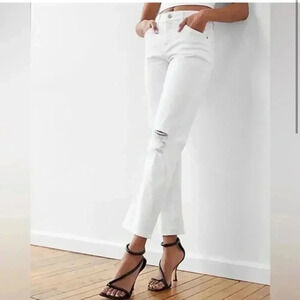 NWT Veronica Beard Blake Crop Classic Straight High Rise Jeans size 25